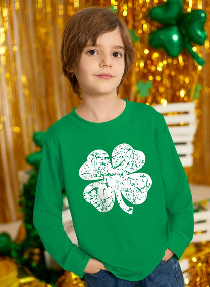 Unisex Kid'S Valentine'S Day Top Heart Print Mardi Gras Carnival Party Shirt 4-14 Years