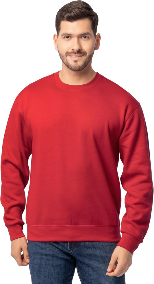 Men'S Eversoft Fleece Crewneck Sweatshirts, Moisture Wicking & Breathable, Sizes S-4X